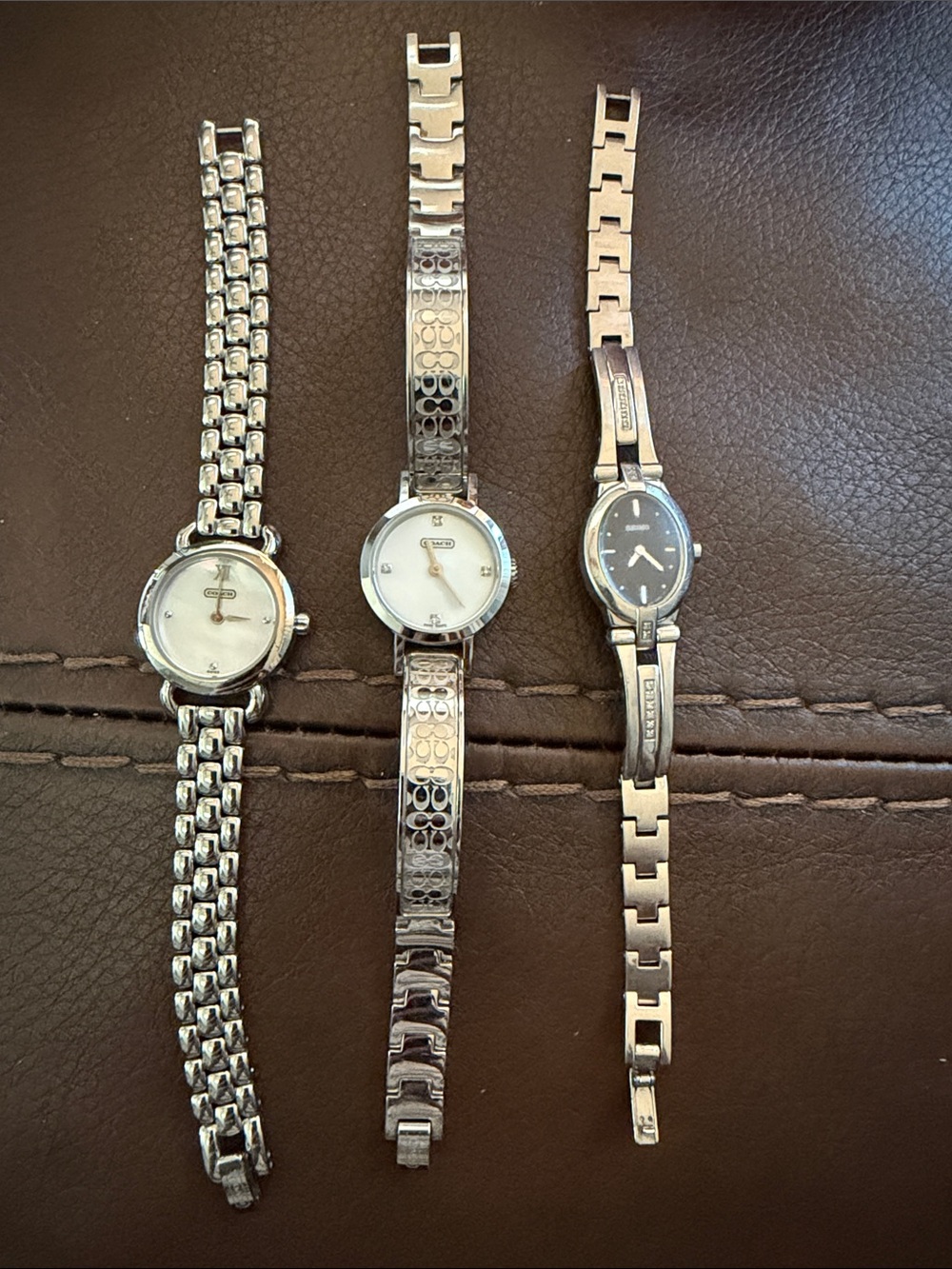 Vintage Coach women’s watches needs new batteries also includes a vintage Seiko